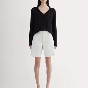 Everlane Off-White Jean Shorts
